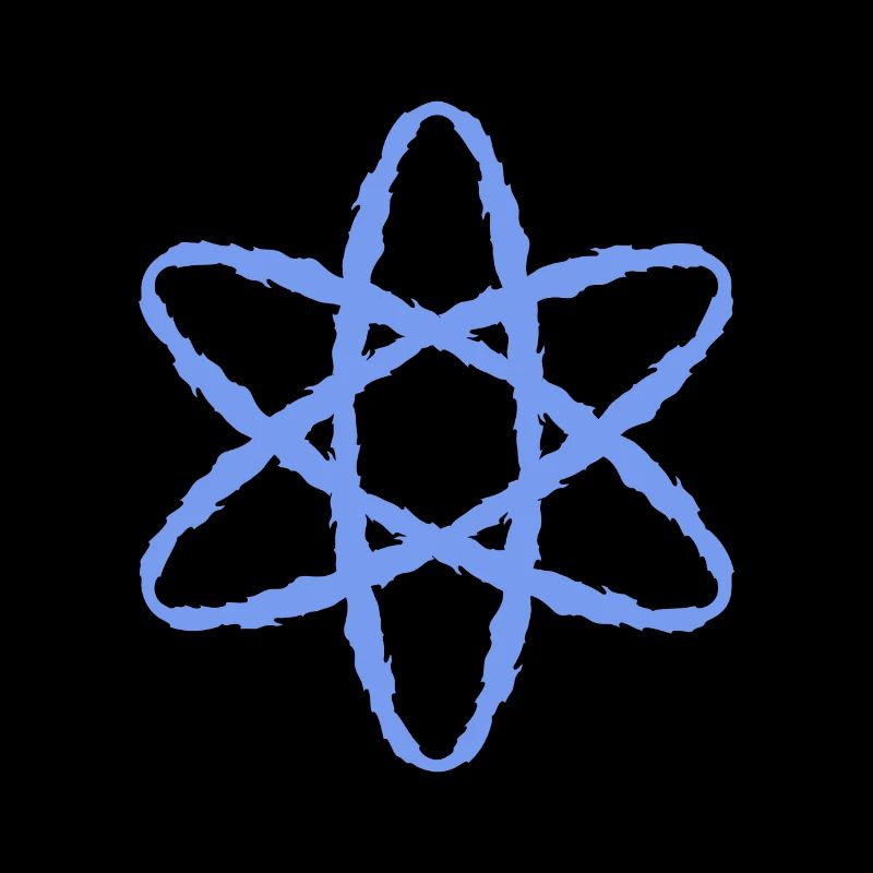Atom symbol nuclear power