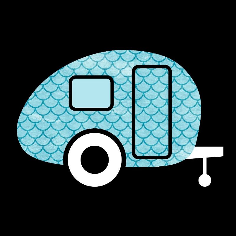 Caravan Fish Camping Caravan Shed Pattern