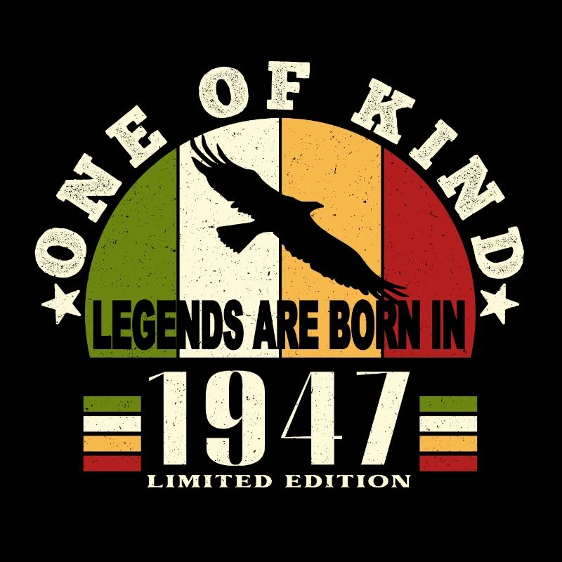 Legend Born 1947 anniversaire 77 ans
