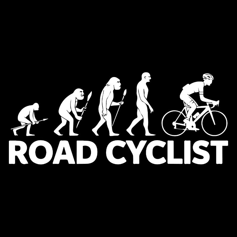 Évolution d’une silhouette de cycliste sur route