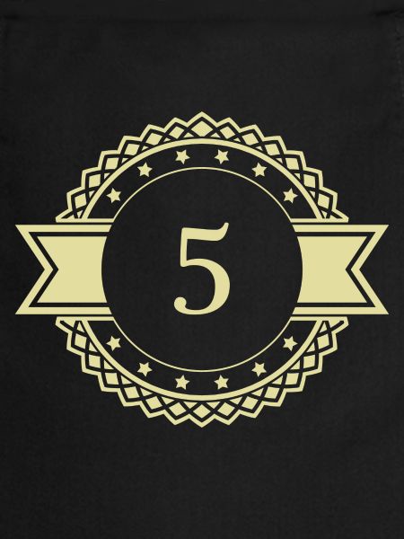 5 Number Emblem