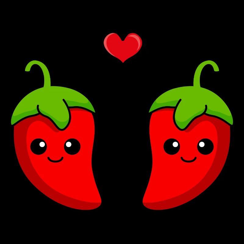 Chilli Paar Liebe Comic