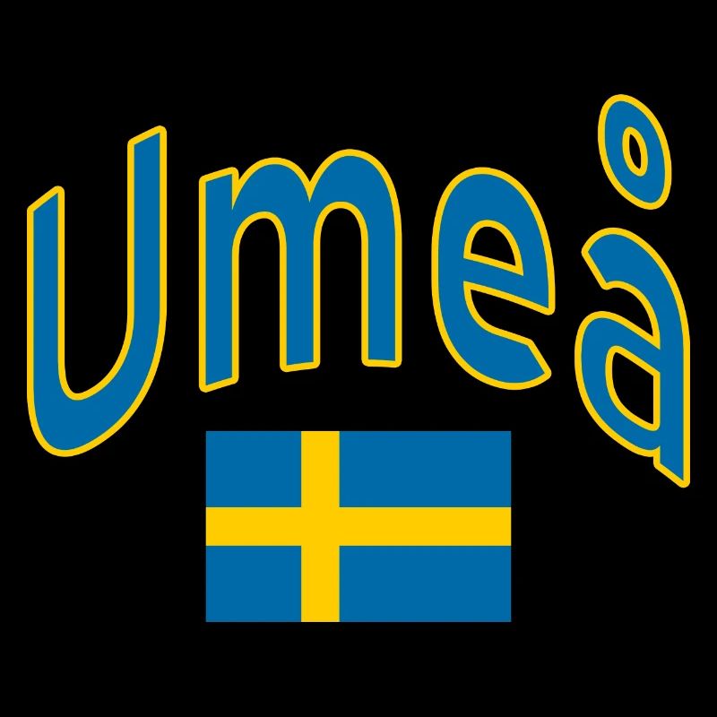 Umeå sweden flag