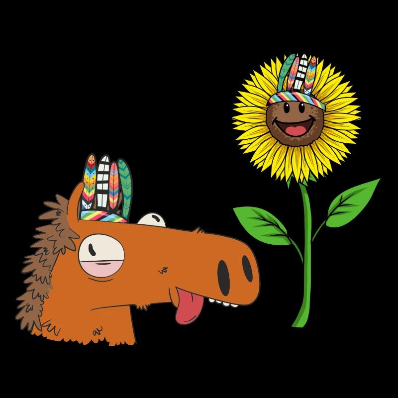 Hippie Cheval Cheval Cheval Tournesol Cavalier