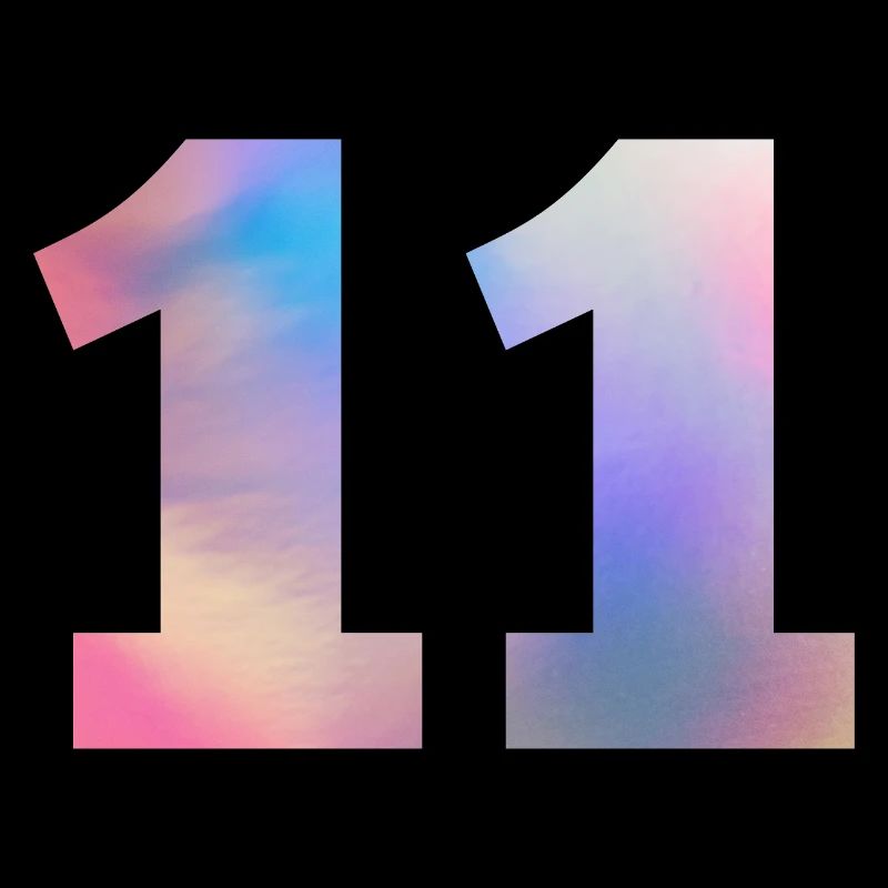 Numéro 11 coloré