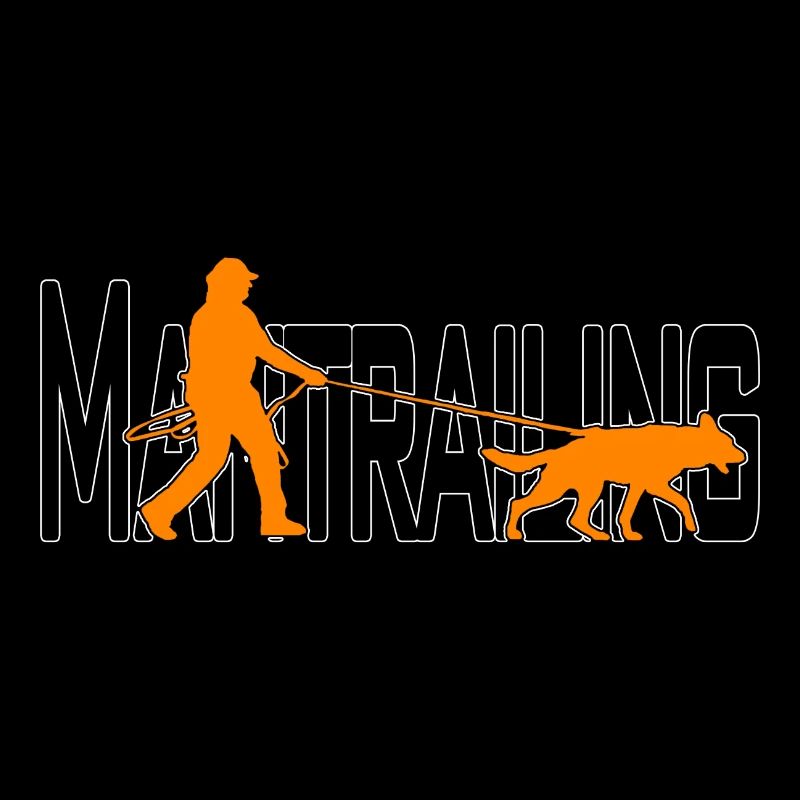Mantrailing Orange/Schwarz