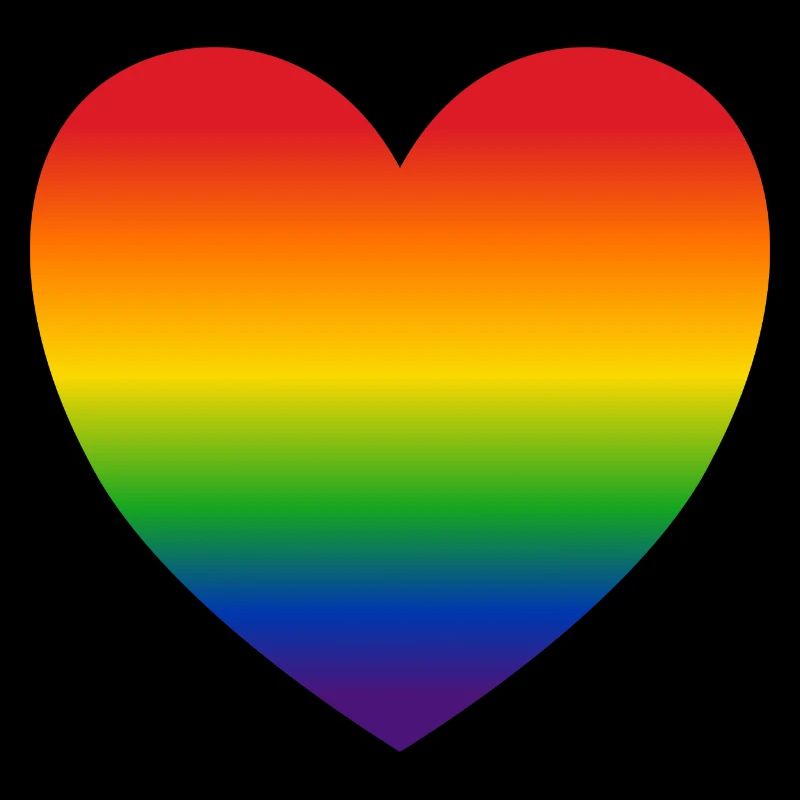 Herz Regenbogenfarben Geschenk