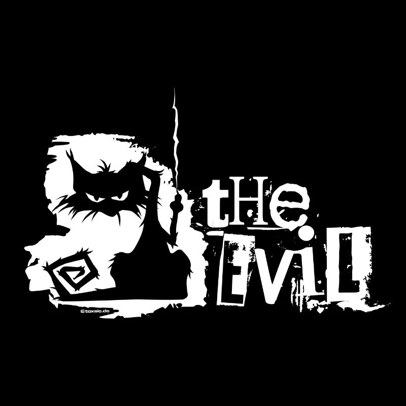 Freaky Cat The evil - evil cat makes scratches