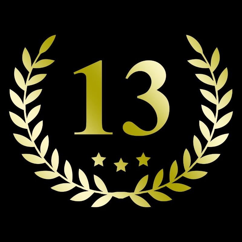 13 Number wreath
