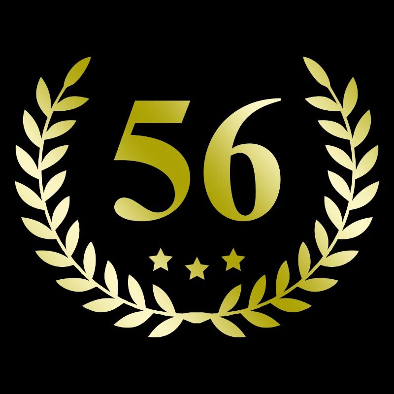 56 Number wreath