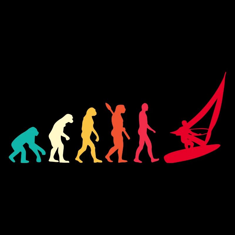 Evolution Graphic Sailboat Captain Sailing Sea Boa