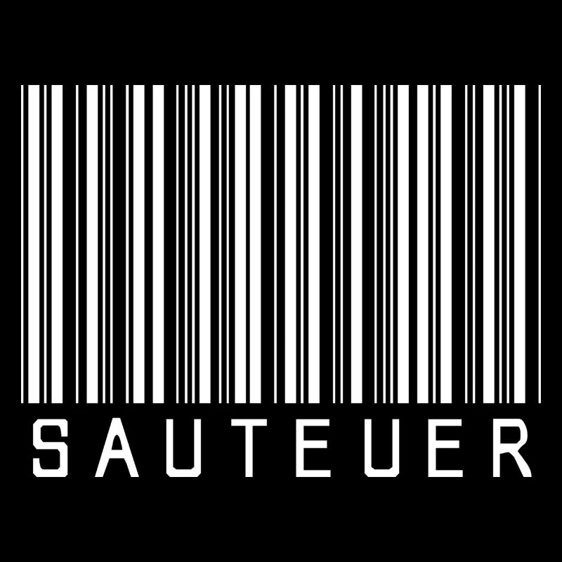 Code-barres « SAUTEUER » blanc