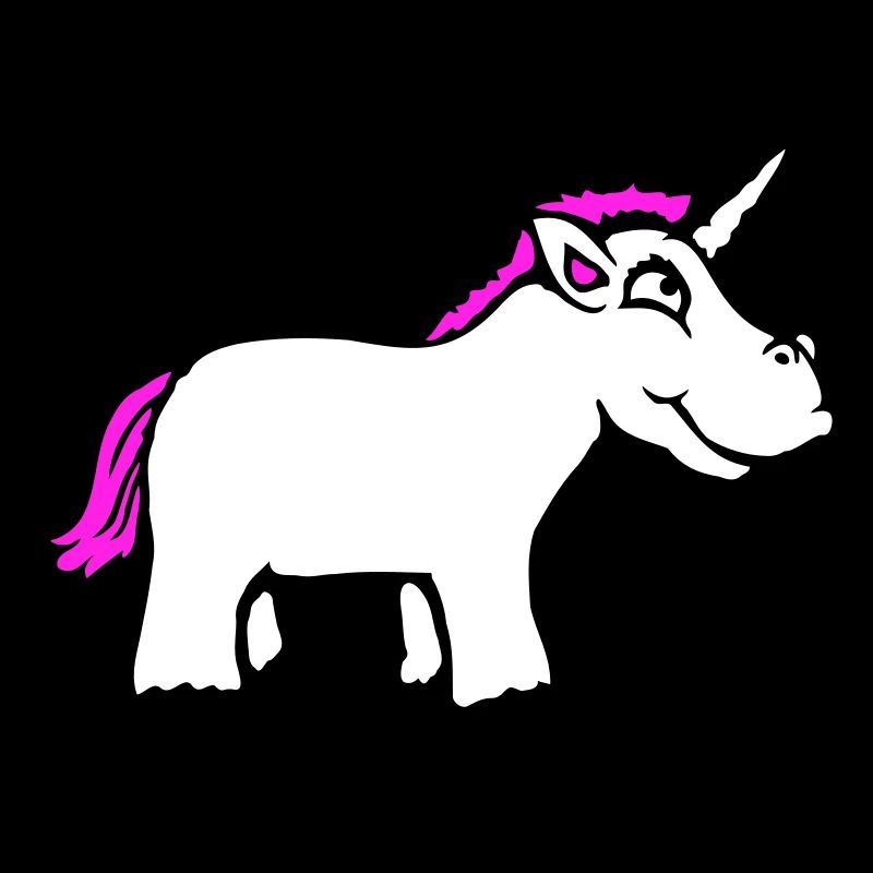 Einhorn Pink Lustig Lächeln Grinsen Cartoon Comic