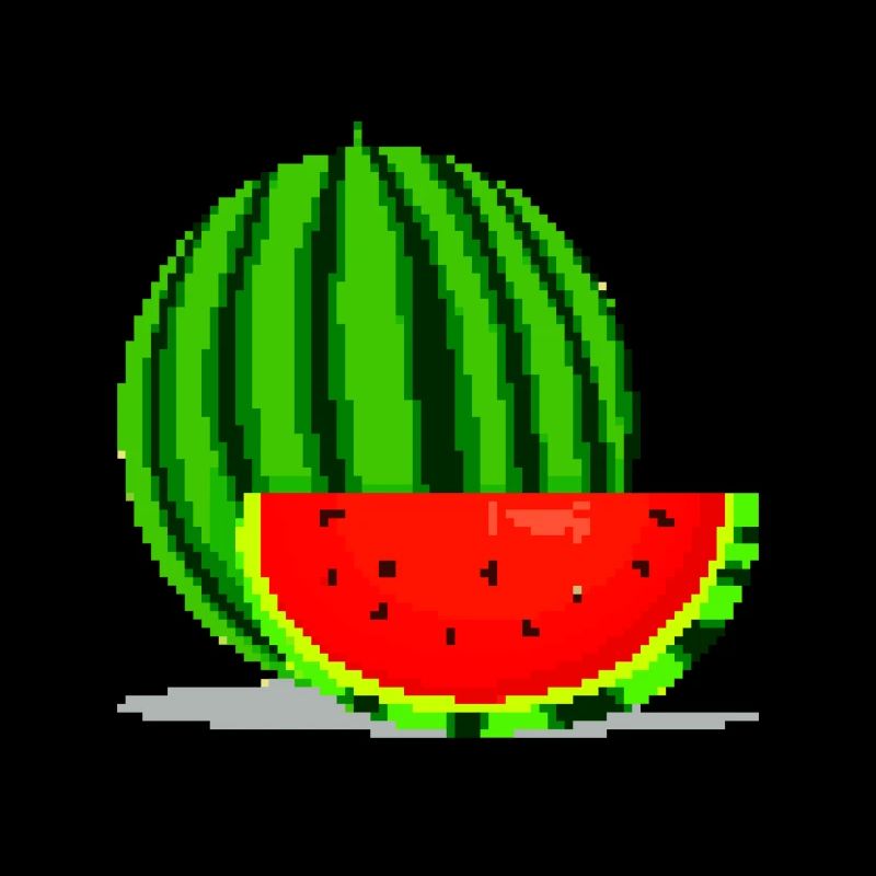 Pixel Art Melone