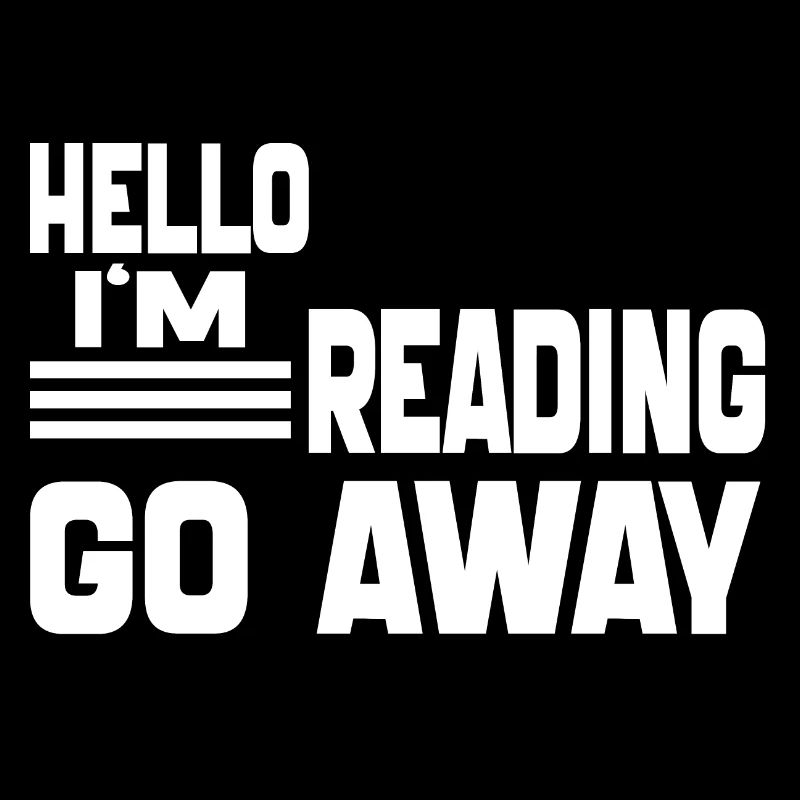 Hello i'm Reading Go Away Funny Reading Book 2024