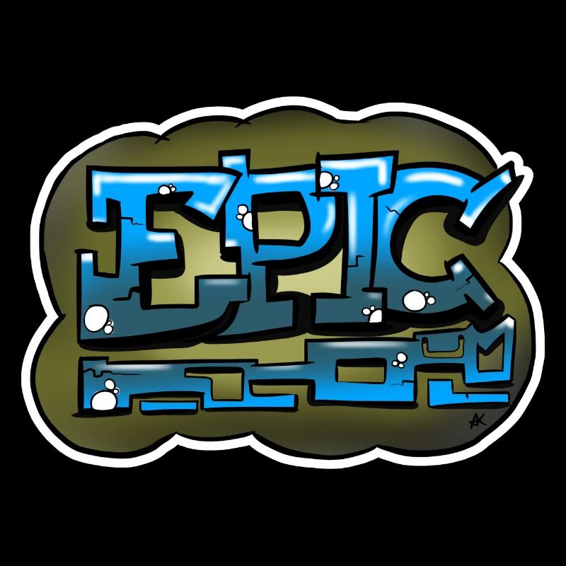 Lettrage Graffiti Épique