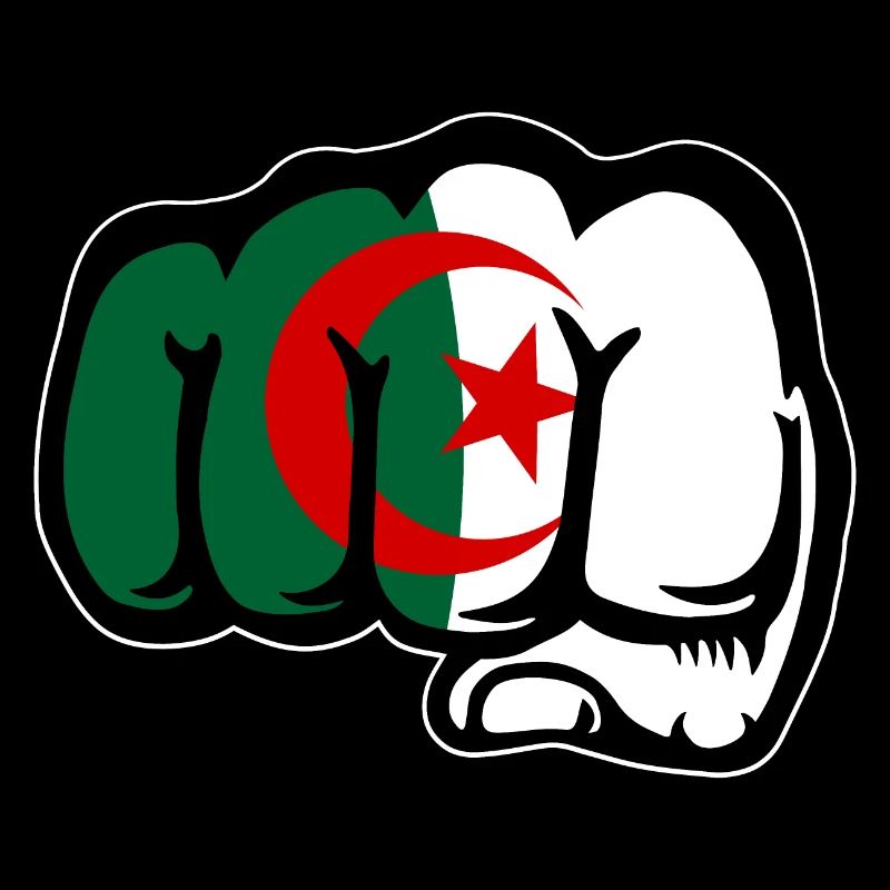 Algerien Flagge Hand Faust