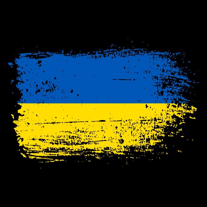 Drapeau Coup de pinceau Ukraine