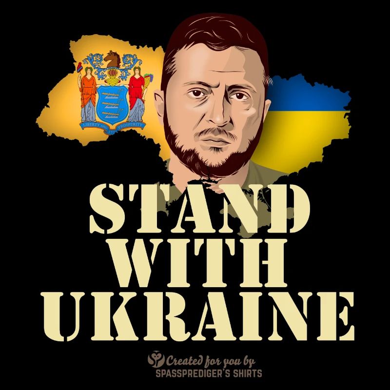 Ukraine New Jersey Flags Zelenskyj