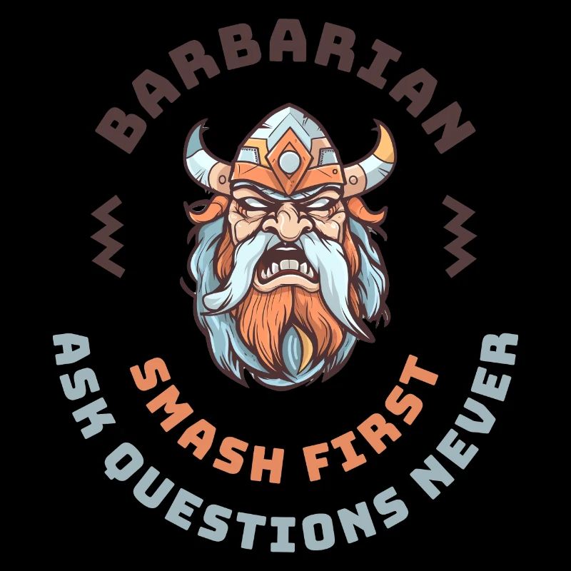 Barbarian in RPG Smash First Ask Questions Never