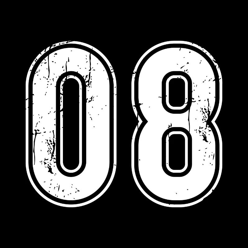 08 Ans Retro Jersey Numéro 08 T-hirt Numéro