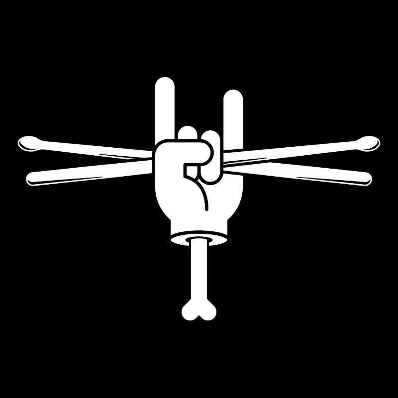 Hand Holding Drumsticks