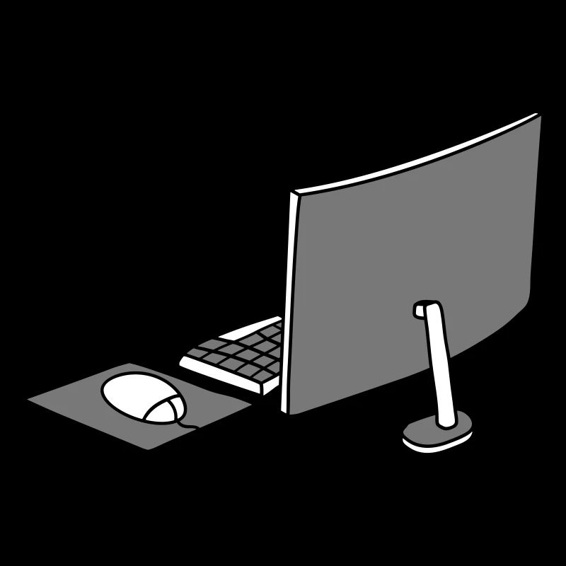 souris clavier écran bureau à domicile bureau travail