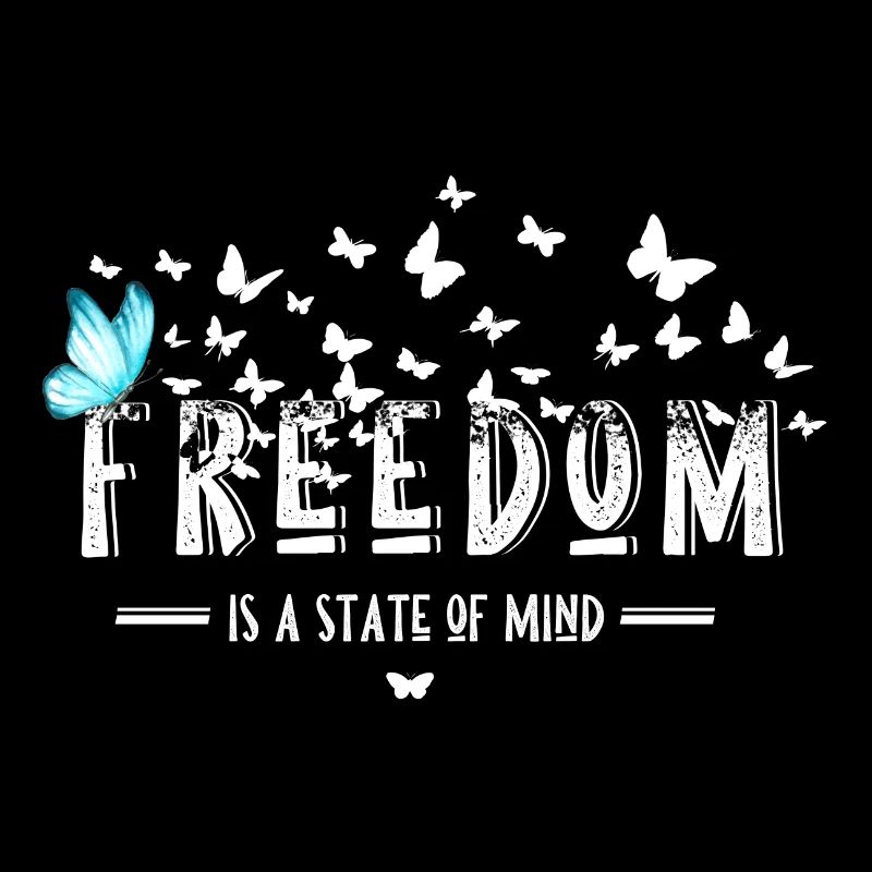 Freedom Peace Justice Love Butterfly
