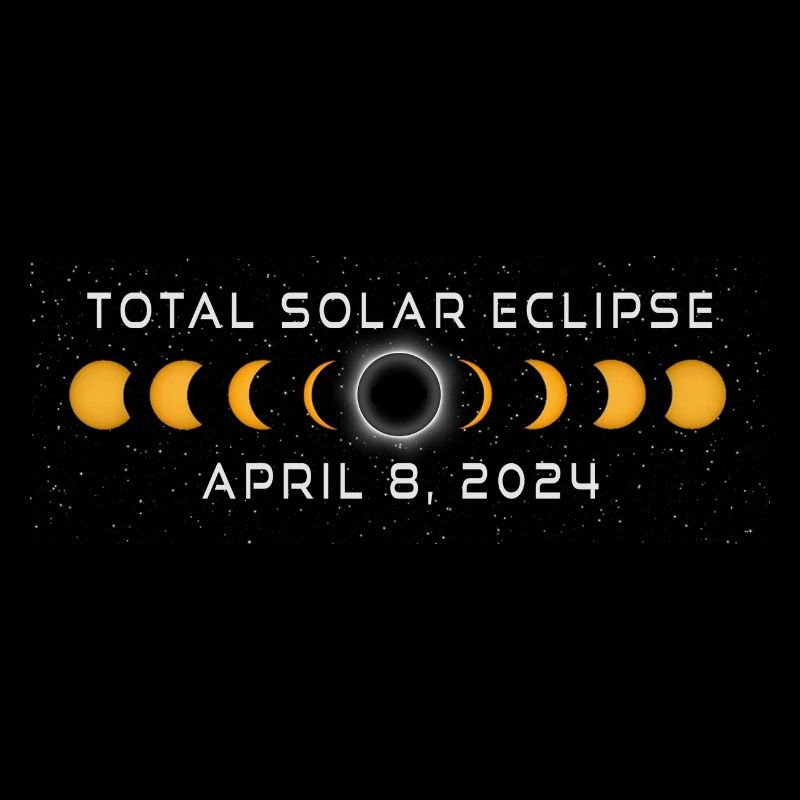 Souvenir de l’éclipse solaire 2024 8 avril