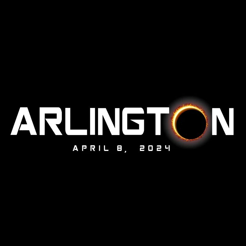 Arlington Texas 2024 Eclipse Souvenir 8 avril