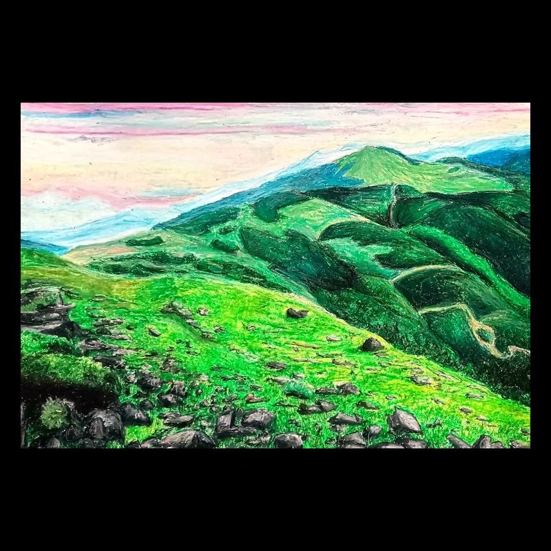 Bieszczady-Gebirge - Handgemachtes Bild