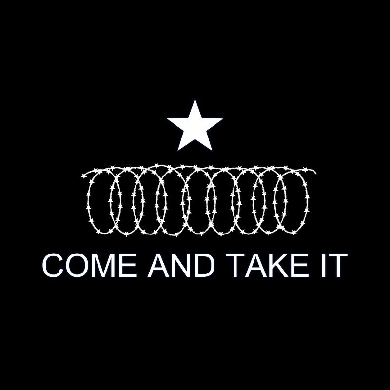 Texas Flag Come and Take It Razor wire