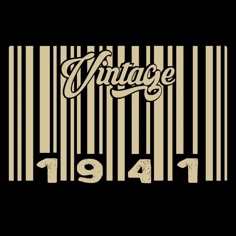 vintage 1941 Code barre 1941: Année 2025.