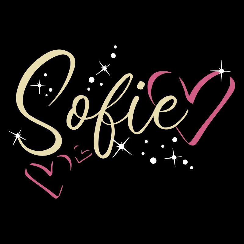 Sofie Nom Prénom Calligraphie Coeur