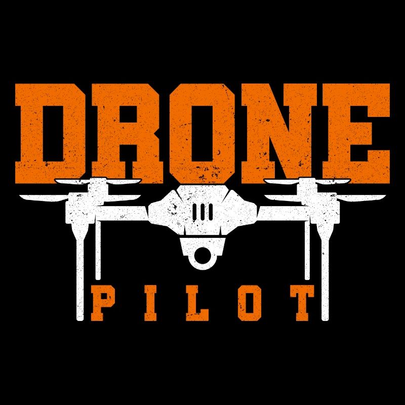 Pilot Graphic Drone Flying Quadcopter Pilot RC Dro