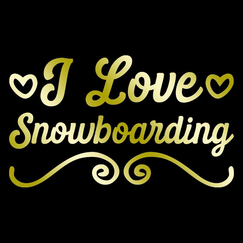 Ich liebe Snowboarding
