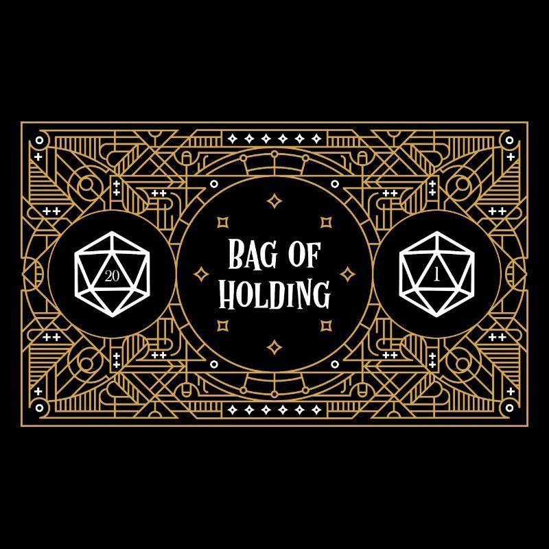 Bag of Holding Dice Container D20 Master Tabletop
