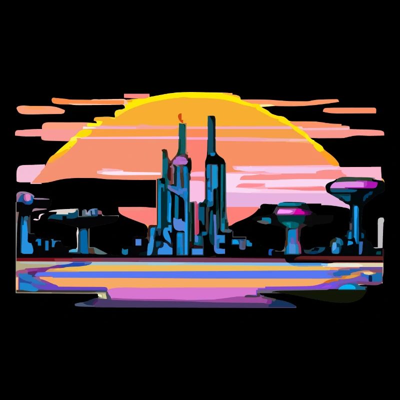 Futuristic landscape