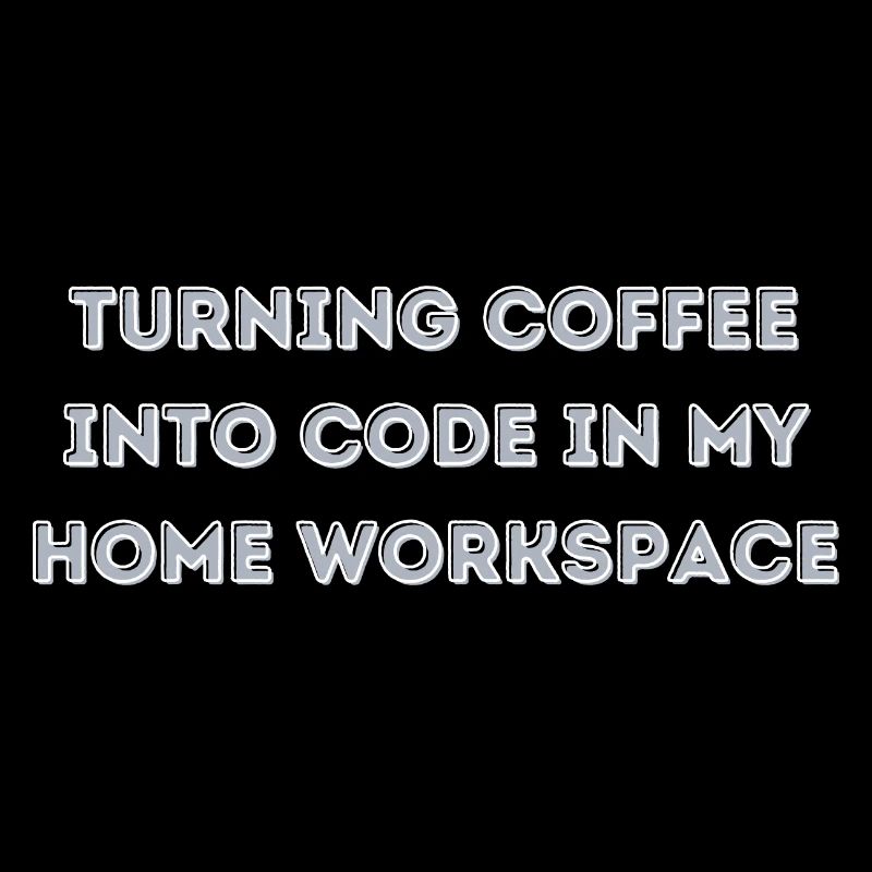 le café en code dans mon cadeau Home Workspace
