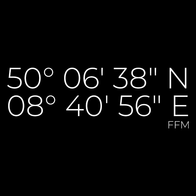 Coordinates Frankfurt am Main FFM