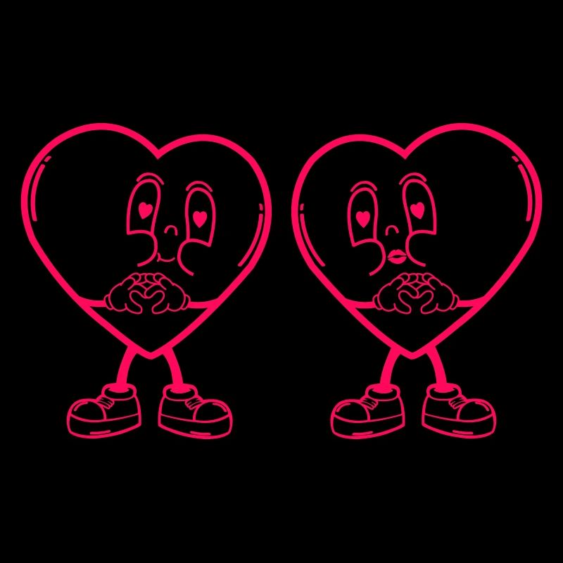Comic Hearts Love