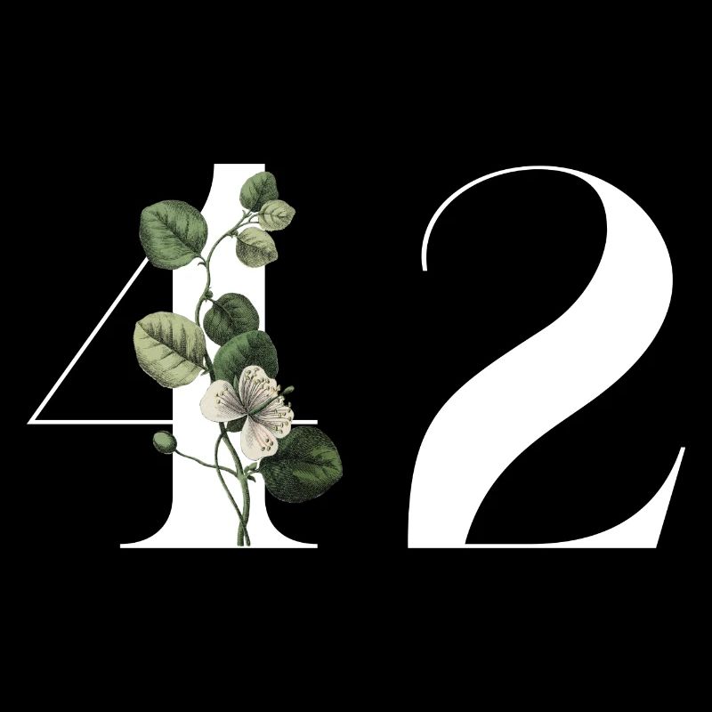 Nummer 42 Blumengrün - 42. Blumengeburtstag