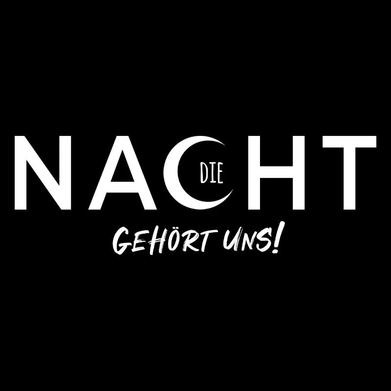 La nuit est à nous - conception vectorielle avec effet de texte