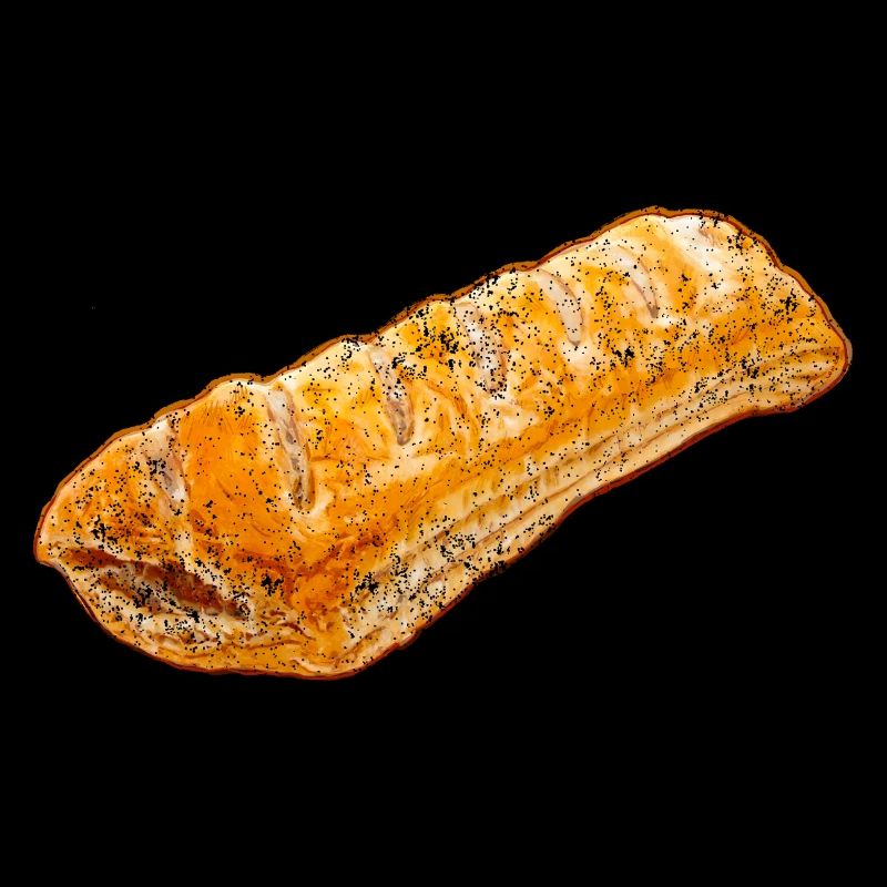 Wurstbrötchen Illustration - Verwitterte Optik