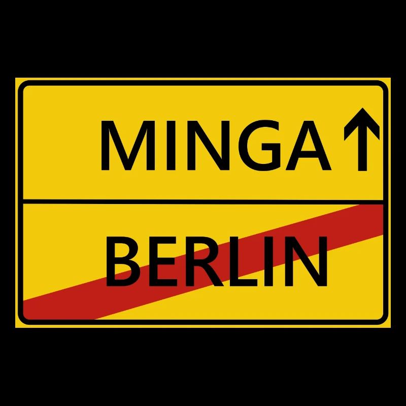 Minga München Ortsschild Geschenk Geschenkidee