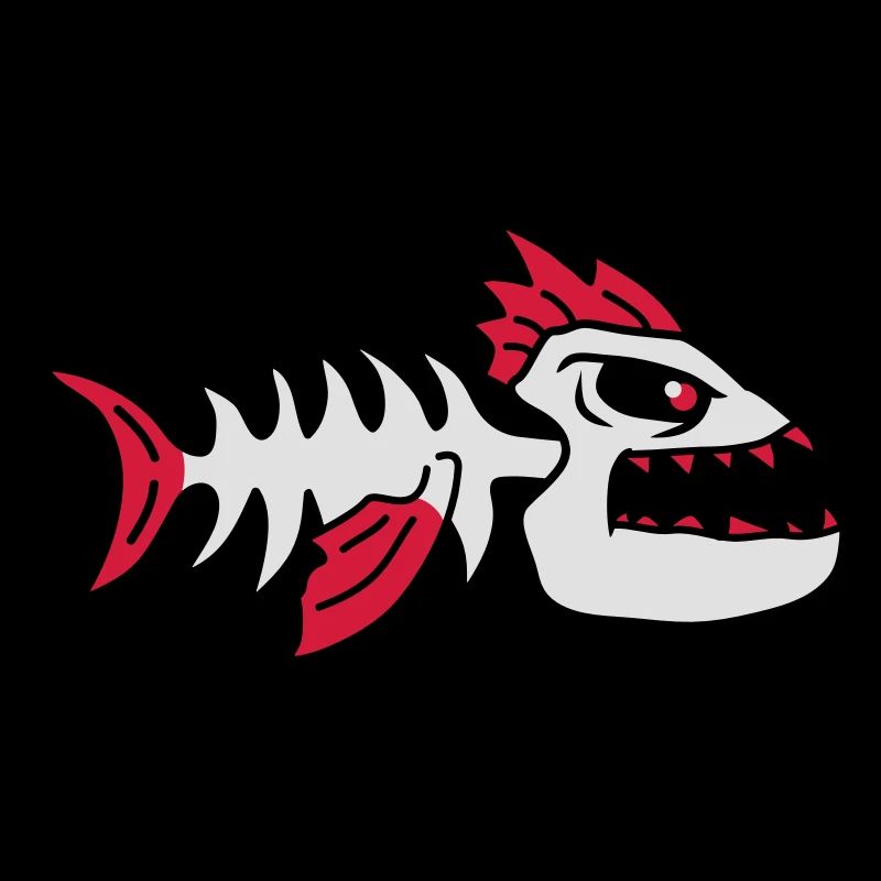 Fish Bone Punk Monster