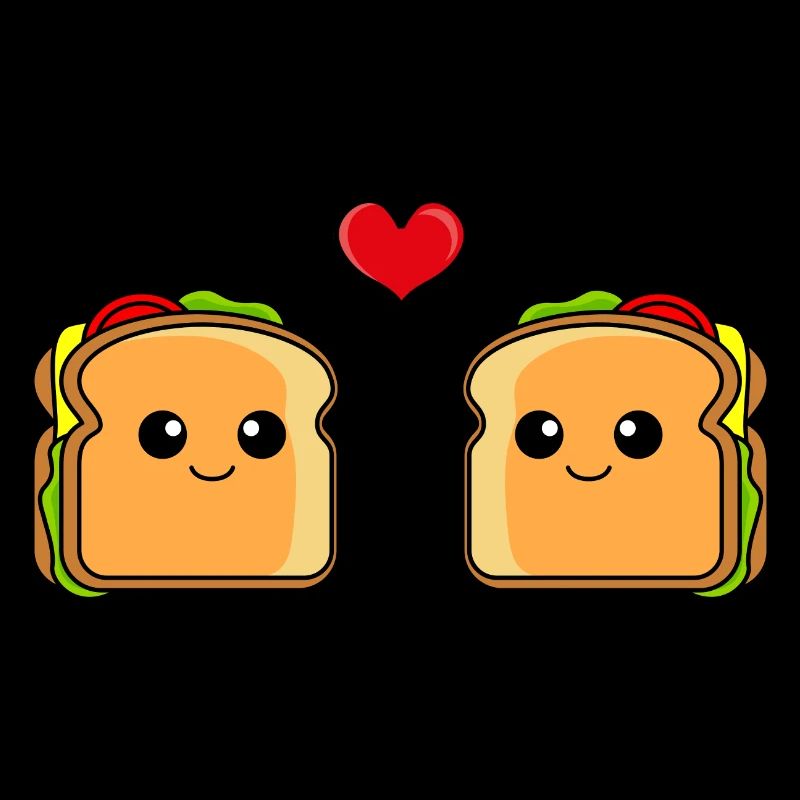 Sandwich Comic Couple Love