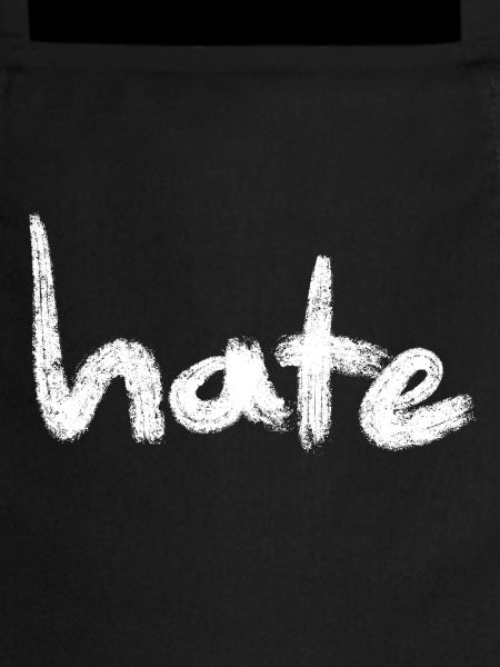 Hate Text blanc