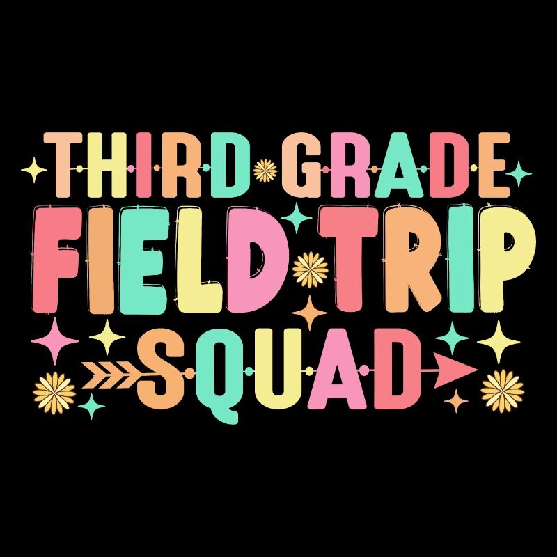 Teacher Students 3rd Third Grade Field Trip Squad