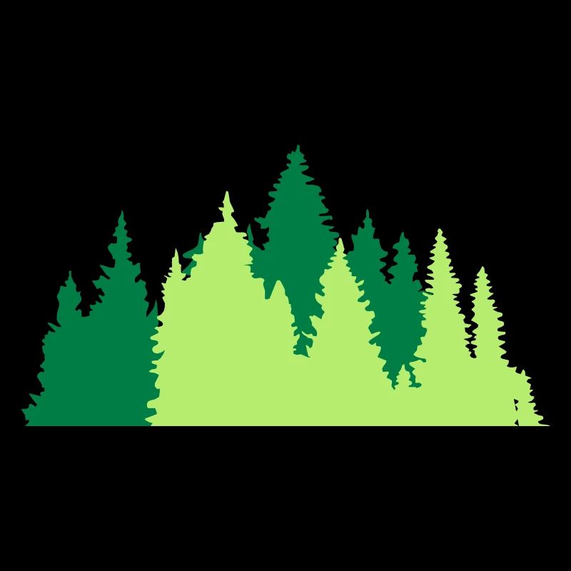 conifer forest tree forest conifer forest silhouette f